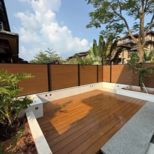 Premium Aluminum-Framed Composite Privacy Fence